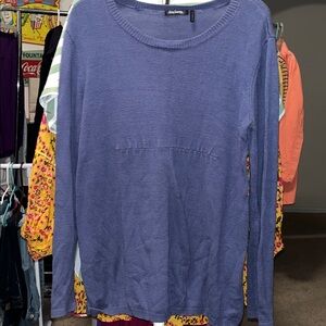 Daisy Fuentes Deep Blue Knit Sweater